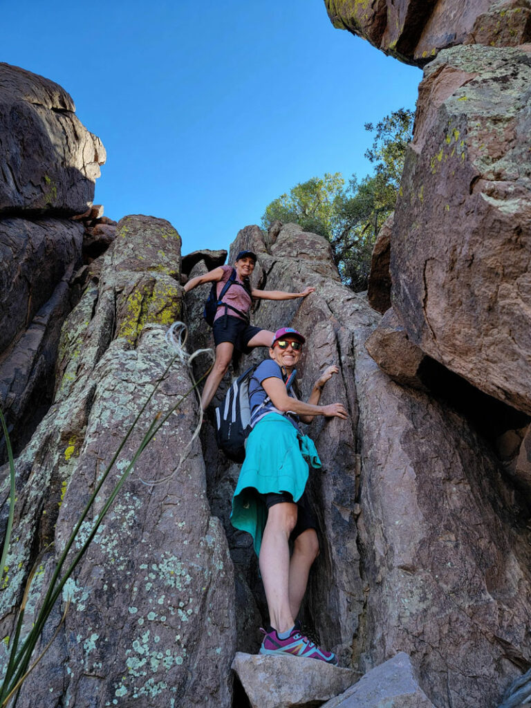 Section of scrambling on the trail to Superstition Peak 5057