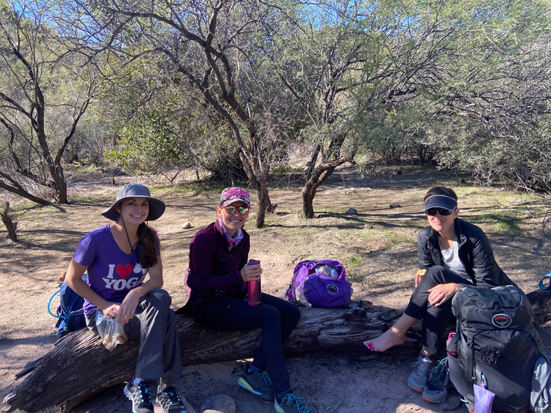 Lunch at White Rock Spring along the Dutchman's Trail