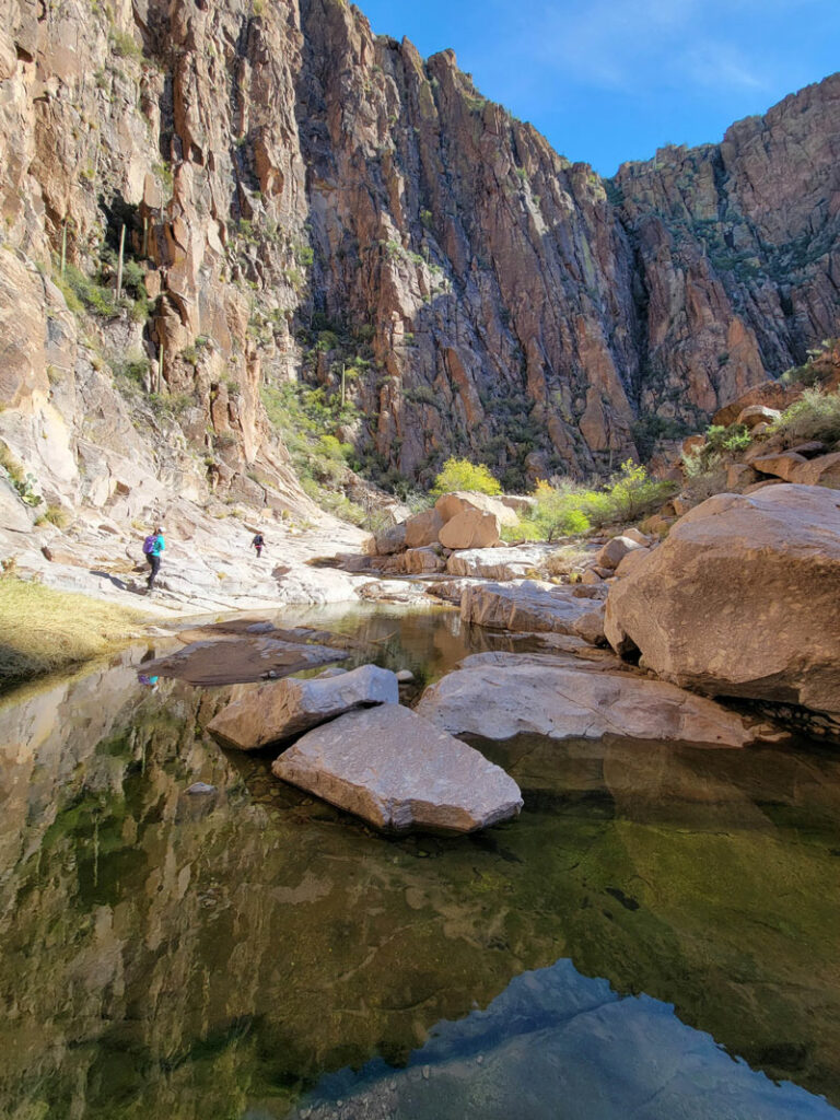 Narrows and pools of La Barge Box Canyon