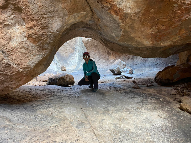 Hidden rock grotto of Robbers Roost