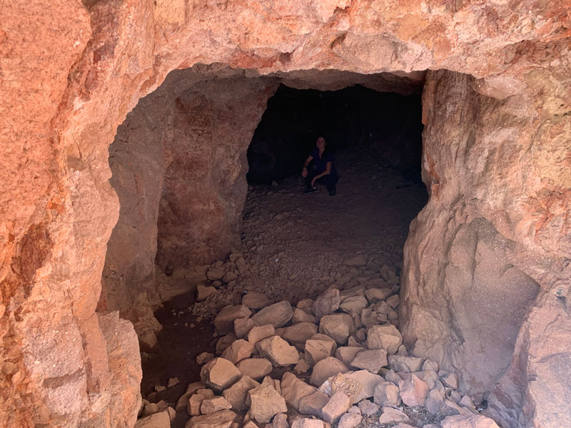 Abandoned mine in Monument Canyon