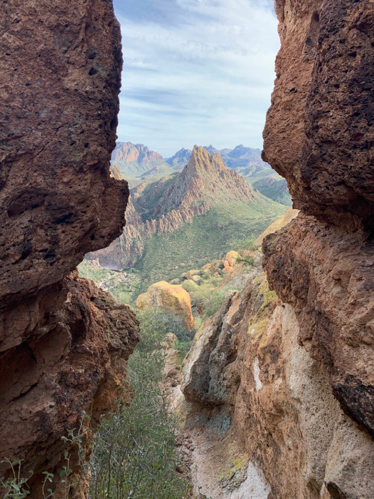 View of the Superstition Wilderness from Battleship Mountain