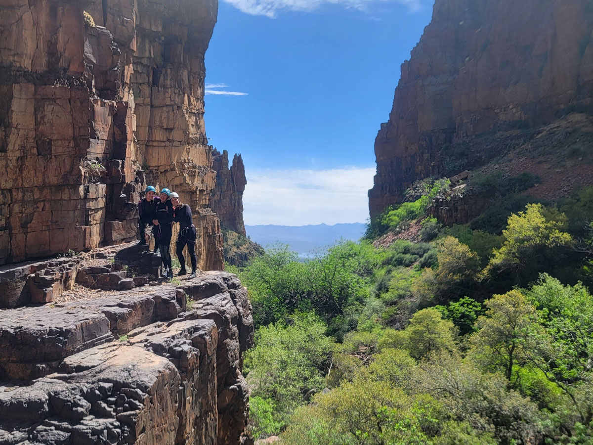 Canyoneer Parker Canyon for epic slides and waterfalls - WildPathsAZ