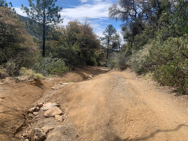 4x4 road into Parker Canyon