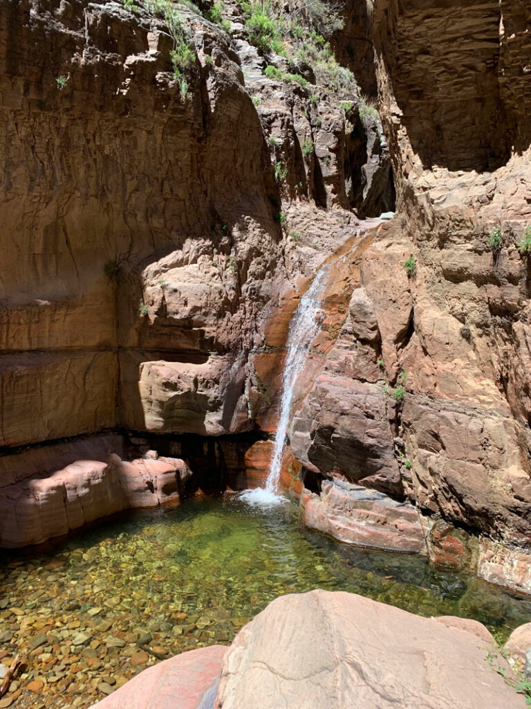 Rappel three in Parker Canyon