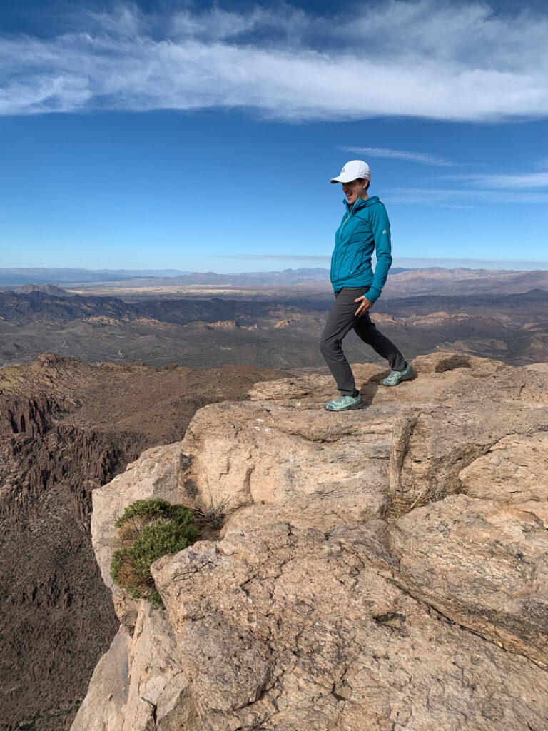 Summit of Flatiron Superstition Wilderness