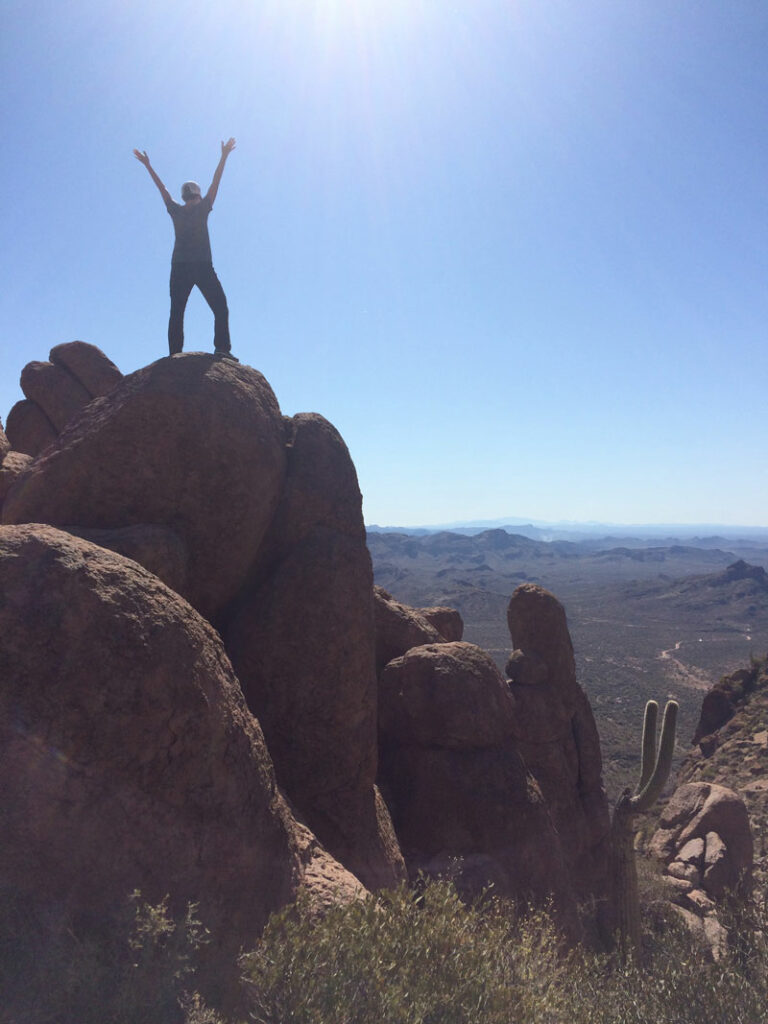 View from false summit on Carney Springs Trail