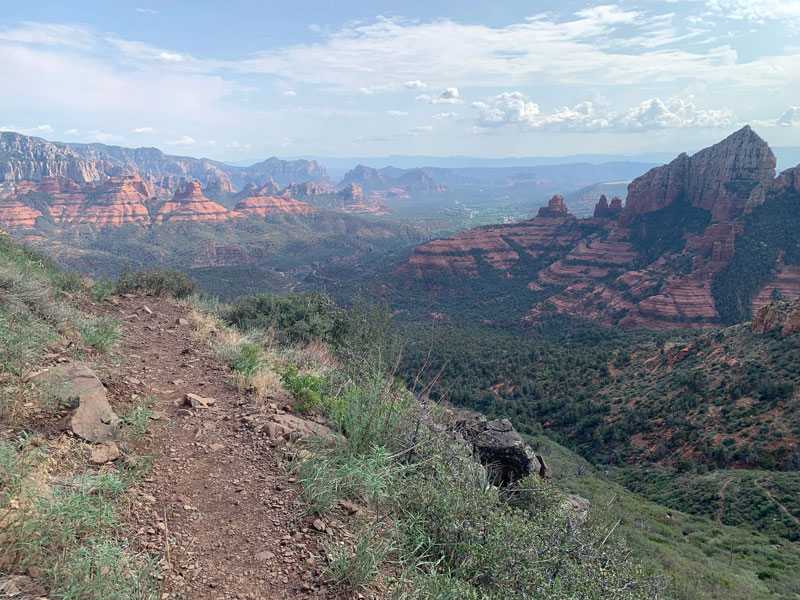 Wilson Mountain trail in Sedona Arizona