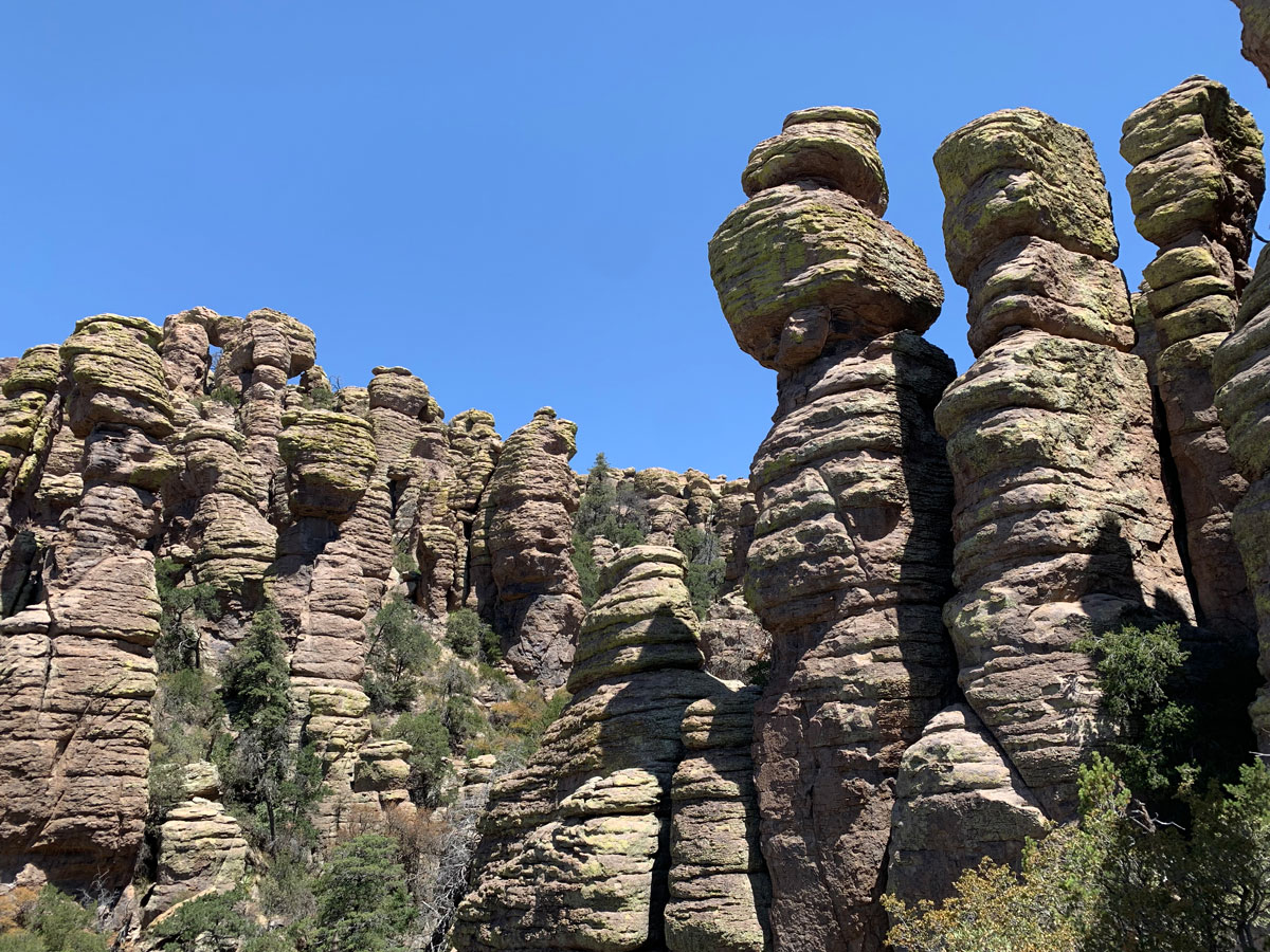 Hoodoos on the Heart of Rocks Big Loop Chiricahua