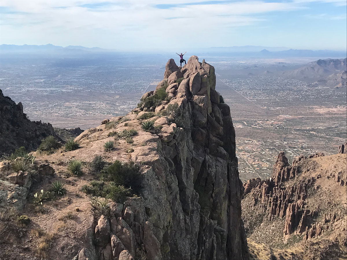 Reverse Flatiron Trail in Superstition Wilderness Tonto National Forest