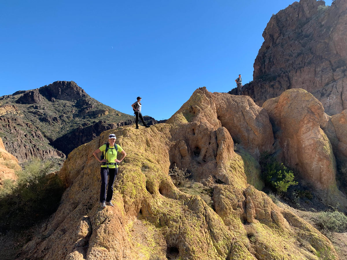 Rhyodacite Canyon in the Goldfield Mountains in Tonto National Forest