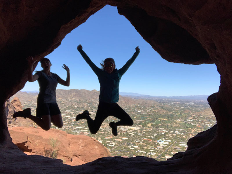 Secret cave on Echo Canyon Trail Camelback Mountain