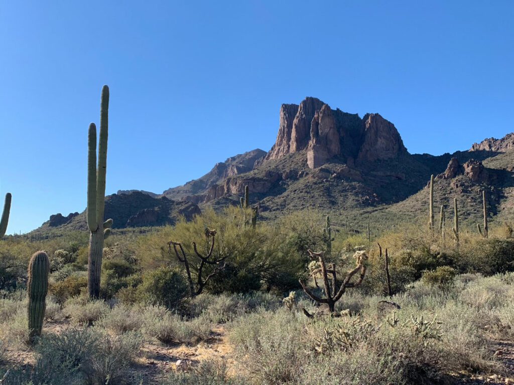 Three Sisters in the Superstition Wilderness