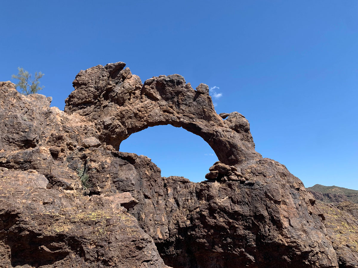 Triple Arches in the Goldfield Mountains
