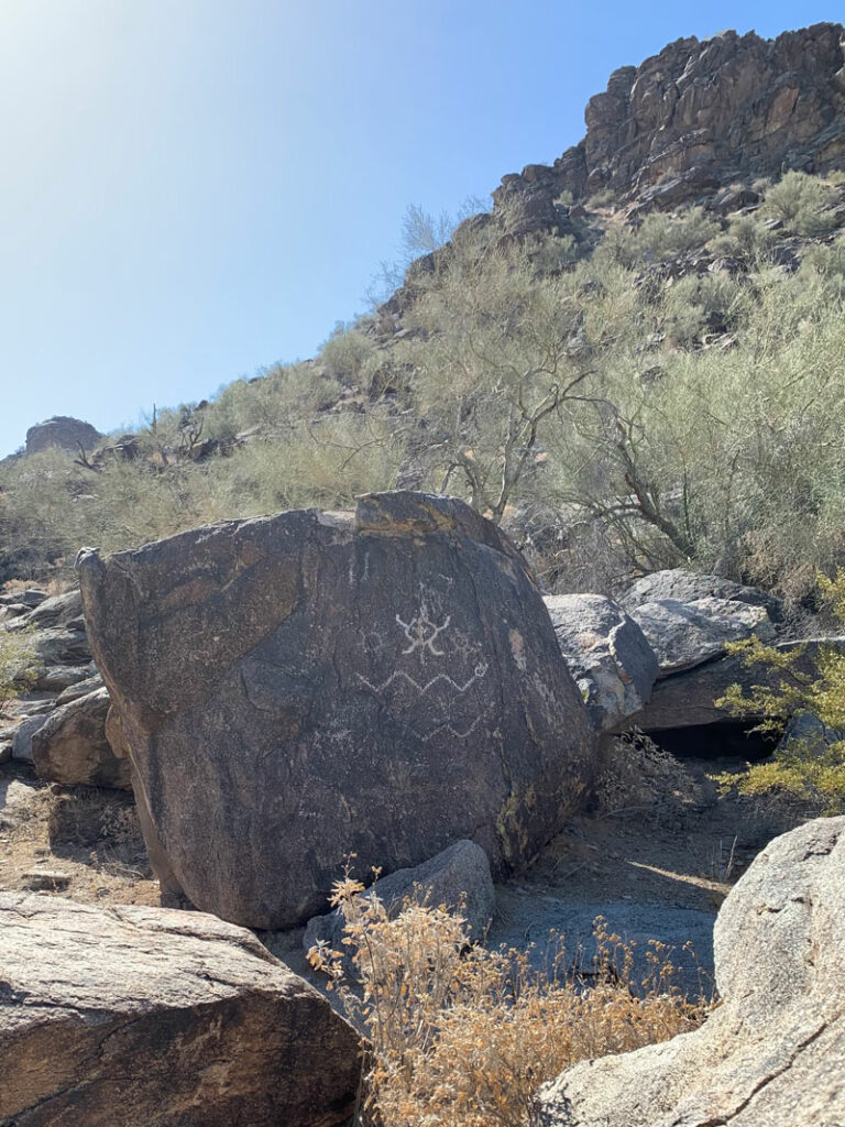 Petroglyphs along Holbert Trail on South Mountain