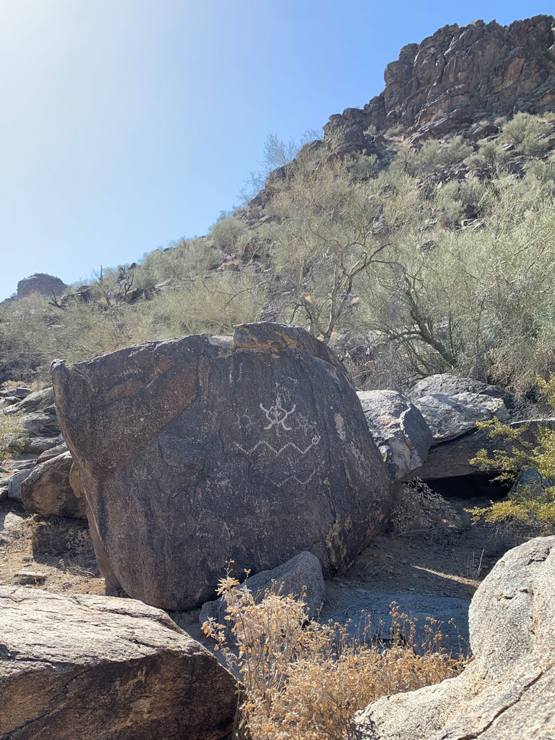 Hike Dobbins Lookout and find Native American petroglyphs WildPathsAZ