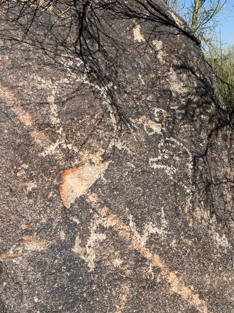 Petroglyphs along Holbert Trail on South Mountain