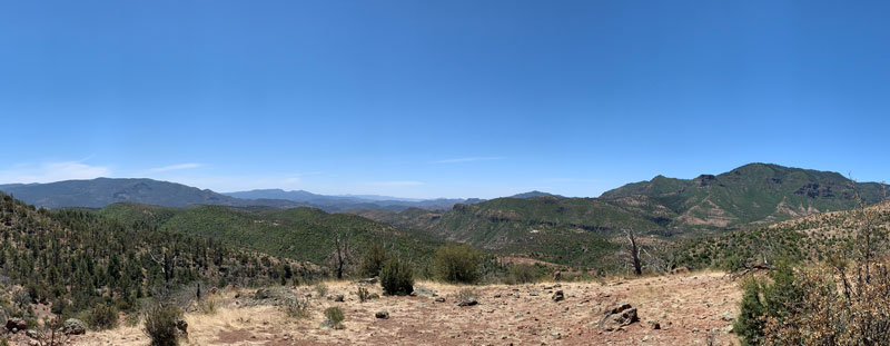Panoramic view of the Blue Range Primitive Area