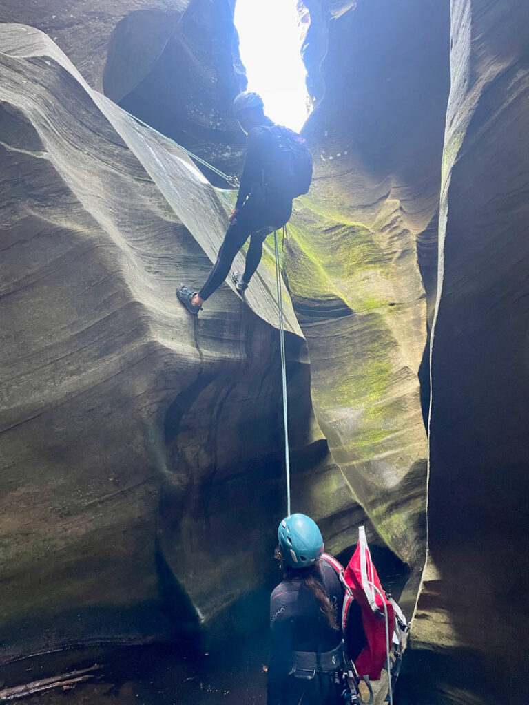 Rappel 2 in Bear Canyon