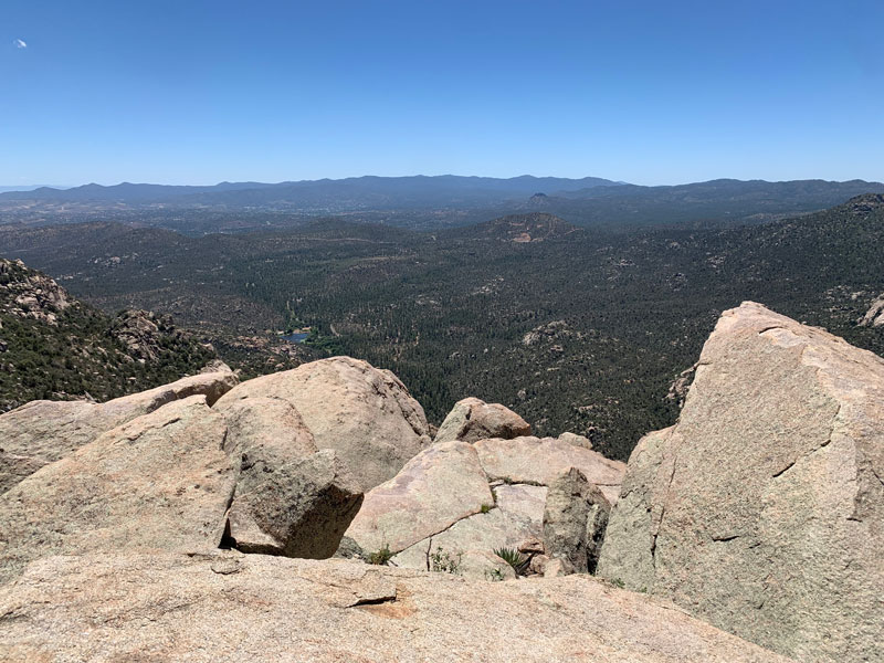 View from the top of Granite Mountain