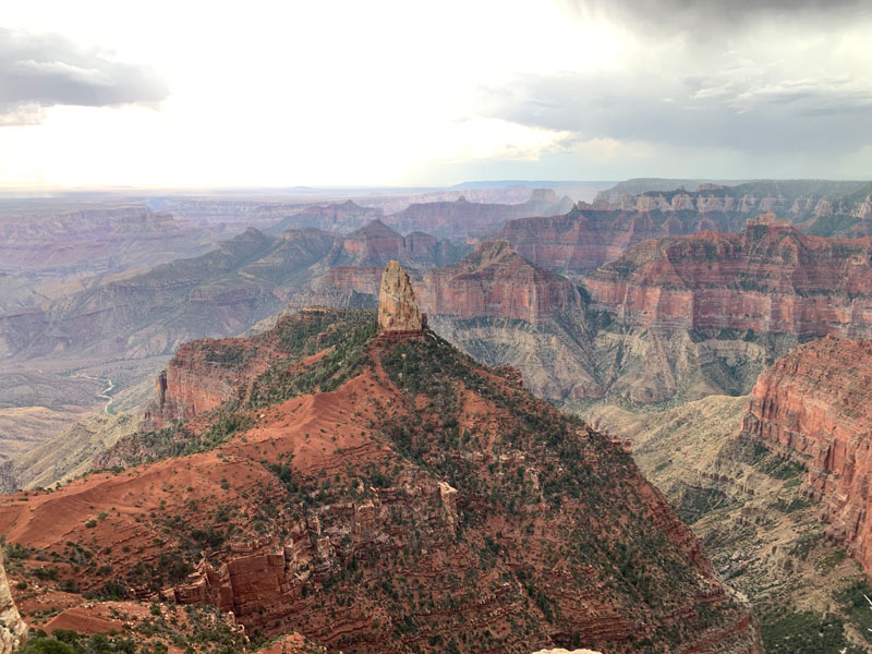 Point Imperial on the north rim of Grand Canyon