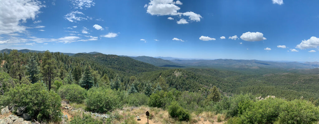 View from the summit of Spruce Mountain Prescott