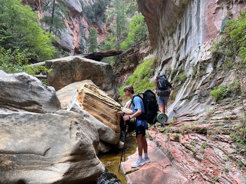 Boulders along West Fork Trail