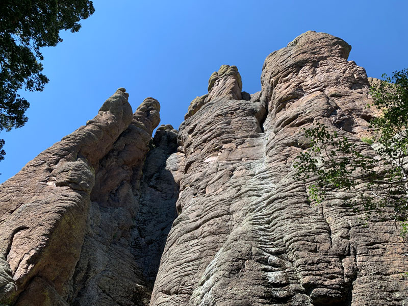 Rocky formations on East Baldy Trail Arizona