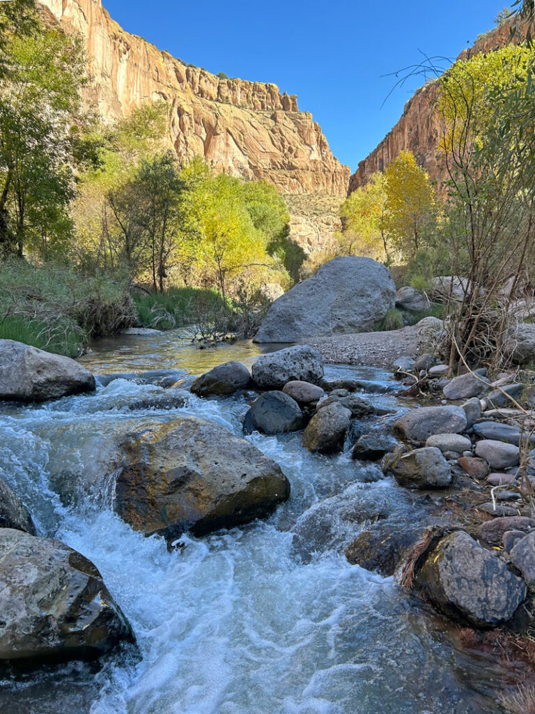 Small rapids in Aravaipa Canyon