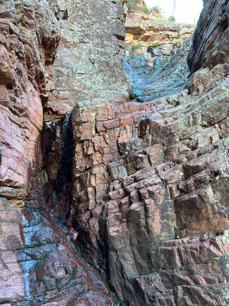 Barnhardt Waterfall with low flow