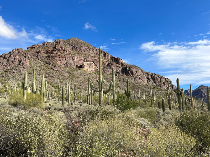 Closer view of Broadway Cave in Arizona