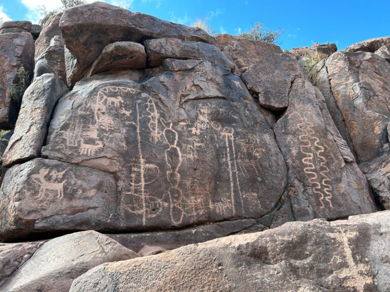 Hike Hieroglyphic Trail | petroglyphs and waterfalls - WildPathsAZ