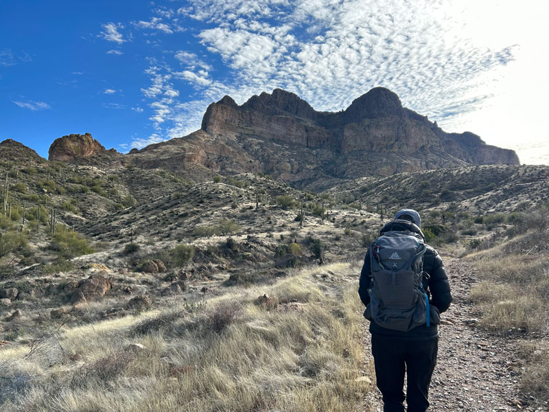 Starting up Picketpost Mountain Trail