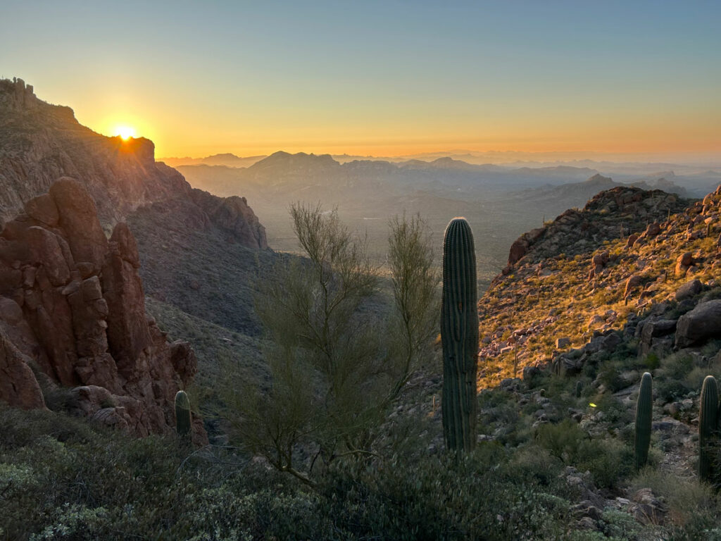 Carney Springs Trail in the early morning light