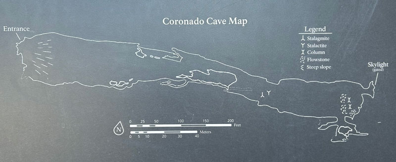 Coronado Cave map