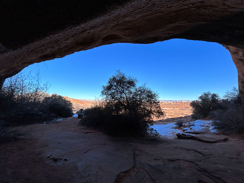 Looking out from the hanging gardens in Page, Arizona