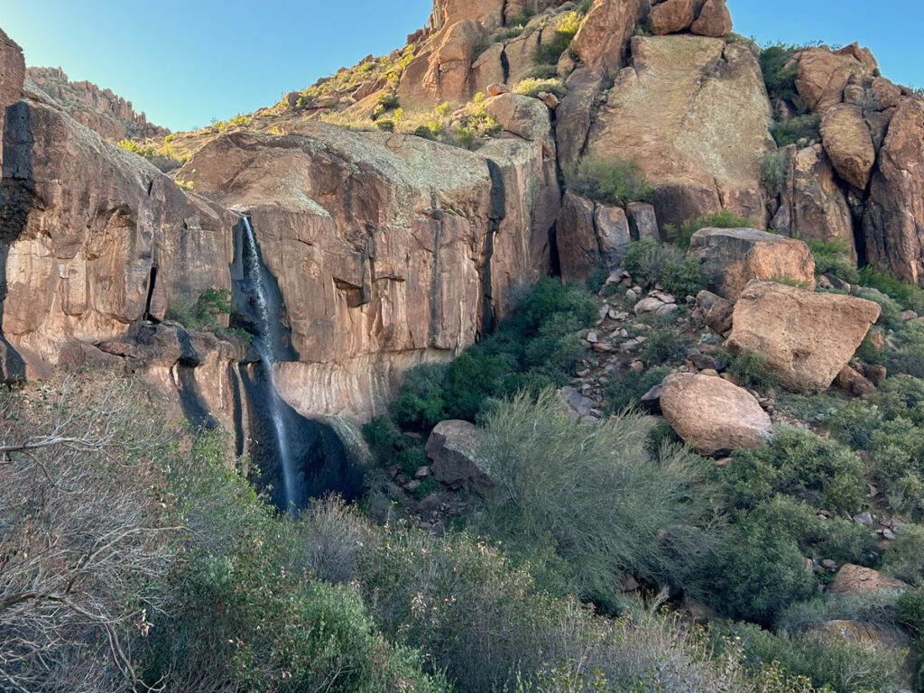 Massacre Falls in the Superstition Wilderness Arizona