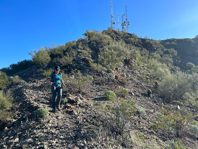 Trail down North Mountain