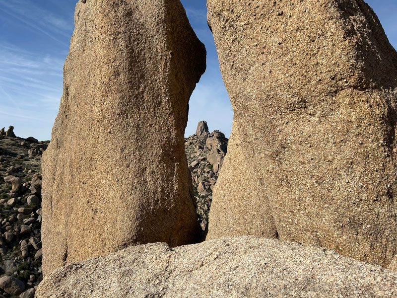 View of Tom's Thumb from Prairie Falcon Overlook