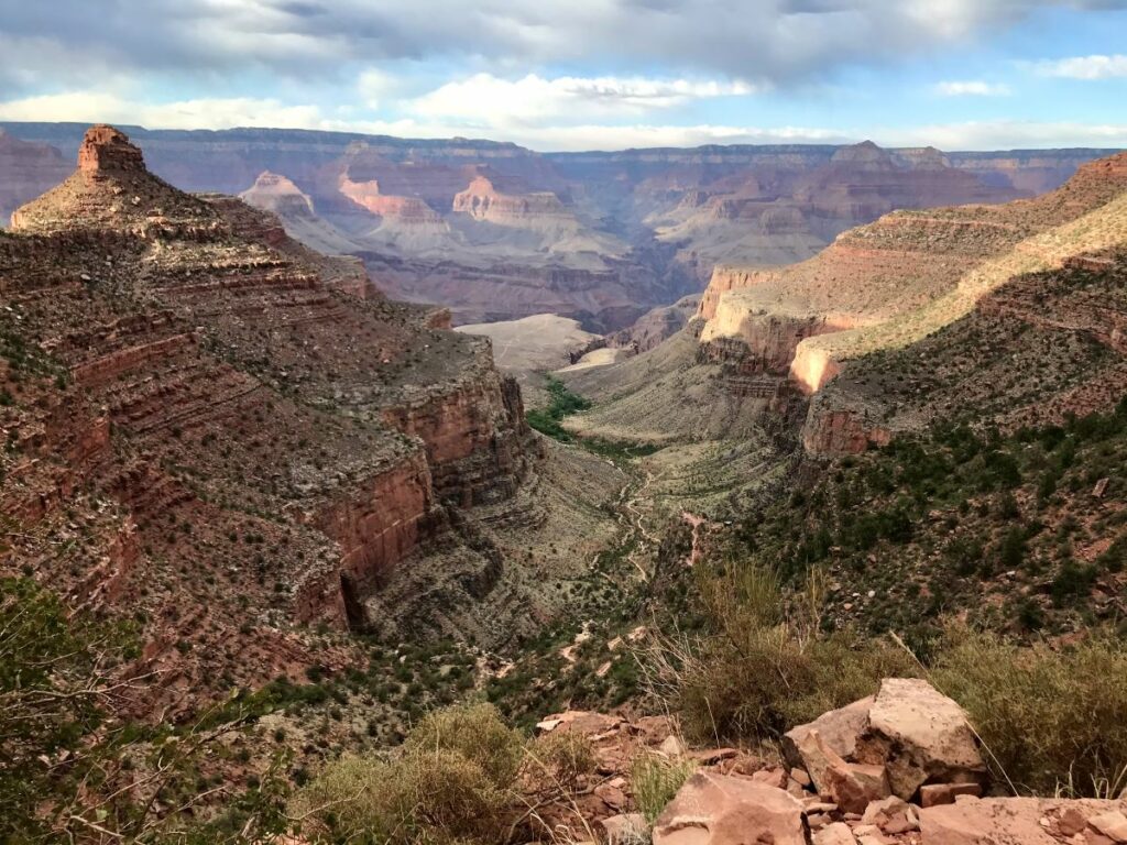 View of Grand Canyon from Bright Angel Trail