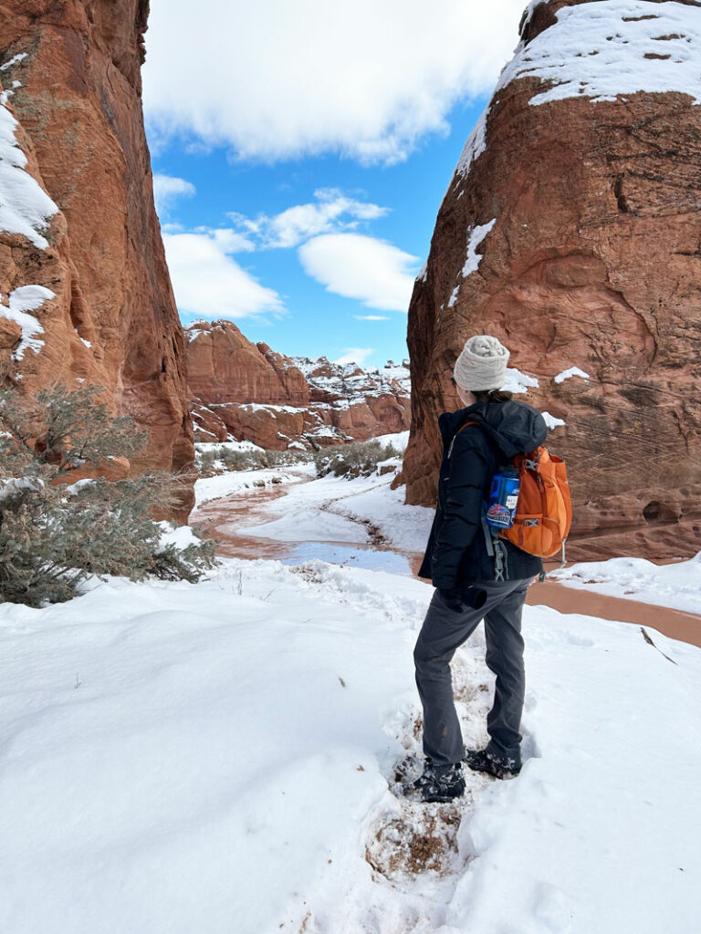 A narrow pass along Buckskin Creek