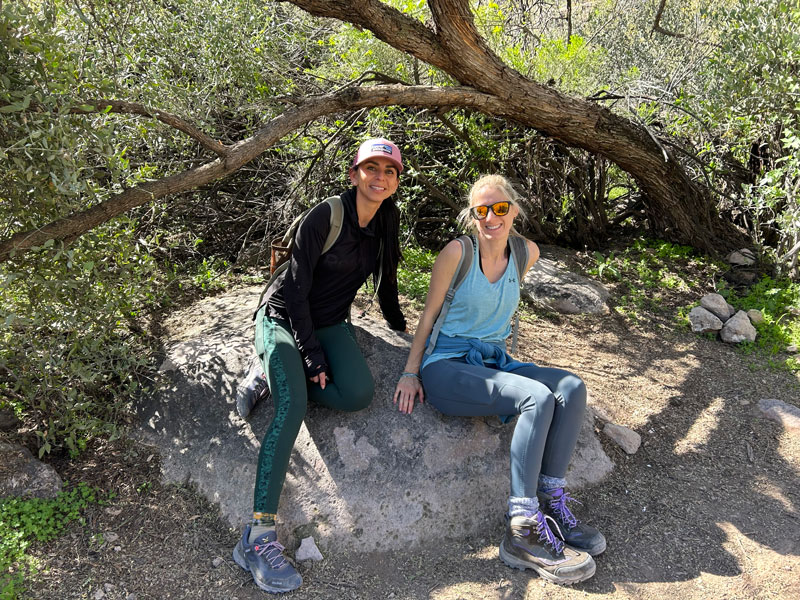 Shady resting place along Peralta Trail