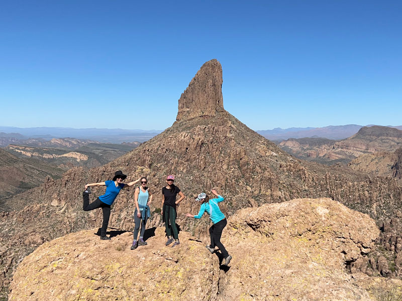 Weaver's Needle viewpoint from the lone pine