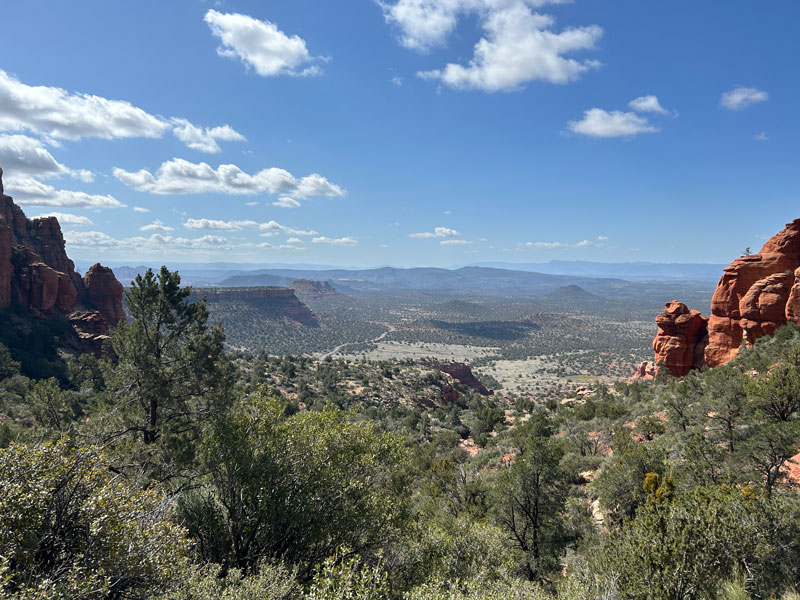 View from the lower part of Bear Mountain Trail