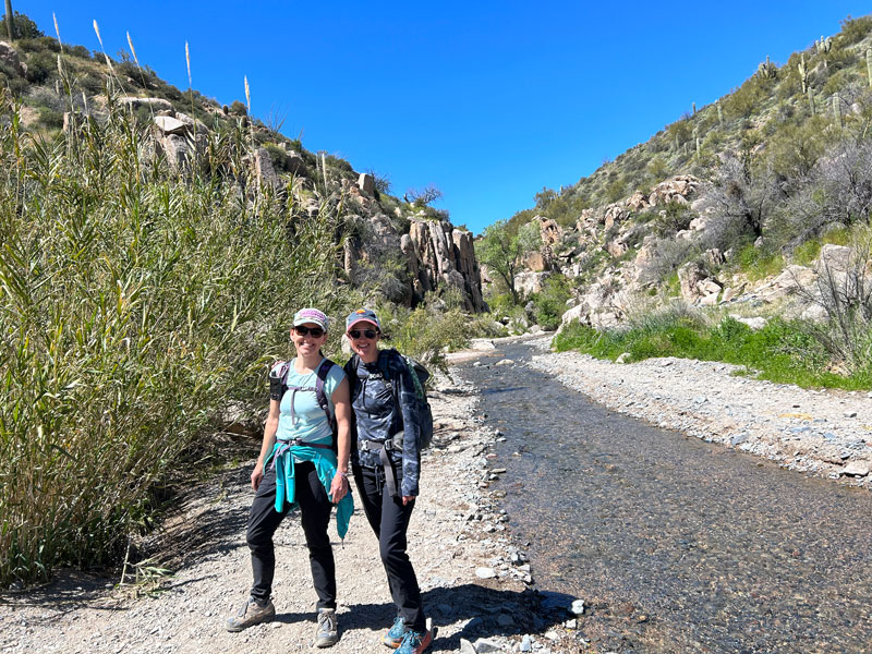 Heading up Camp Creek