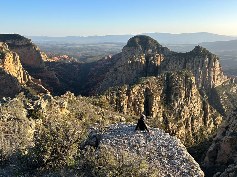 Viewpoint over Hart Well Canyon from Secret Mountain