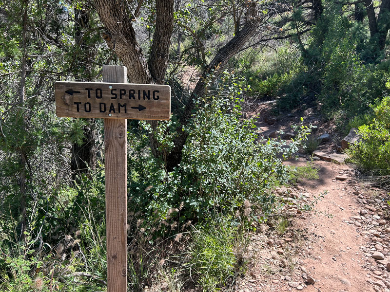 Sign at Fossil Springs