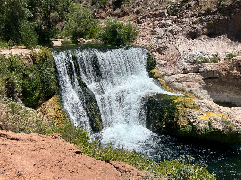 Fossil Springs Dam and Waterfall