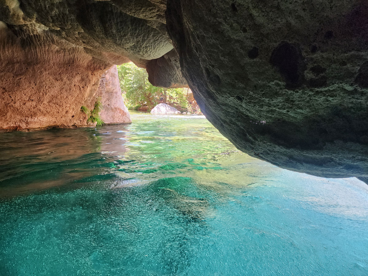 The cave at Fossil Springs in Arizona