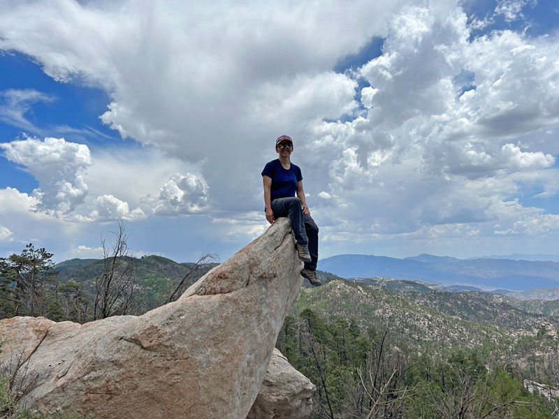 Wilderness of outlet rocks trail